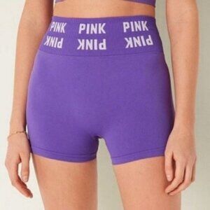 Victoria’s Secret PINK Purple 3” Seamless High-Waist Shorties Size XL NWT